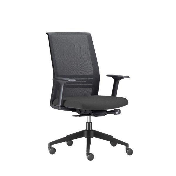 Poltrona Agile Giratória Sem Encosto De Cabeça